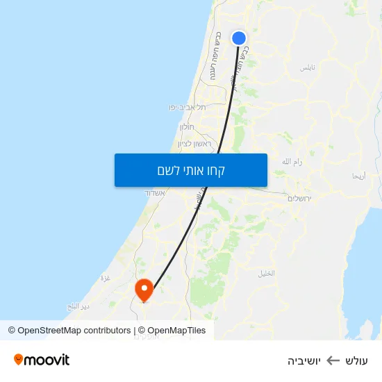 מפת עולש ליושיביה