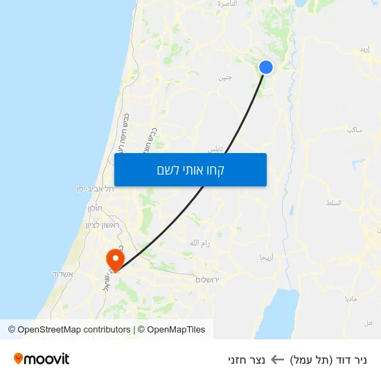 מפת ניר דוד (תל עמל) לנצר חזני