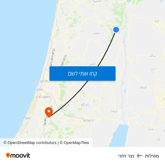 מפת מסילות לנצר חזני