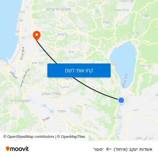 מפת אשדות יעקב (איחוד) ליסעור