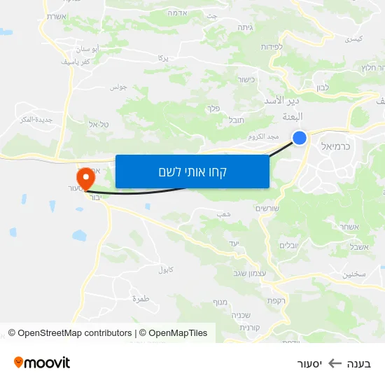 מפת בענה ליסעור