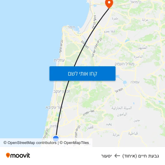 מפת גבעת חיים (איחוד) ליסעור