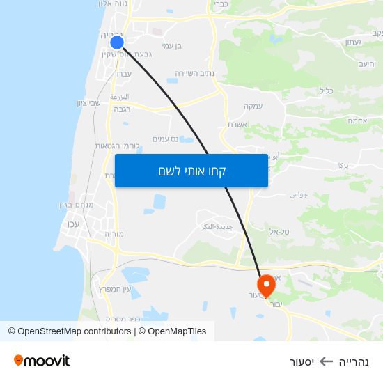 מפת נהרייה ליסעור