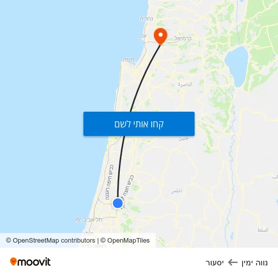 מפת נווה ימין ליסעור