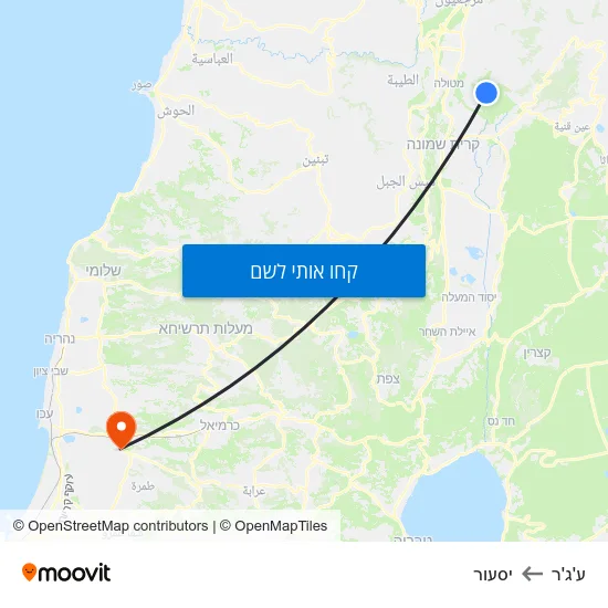 מפת ע'ג'ר ליסעור