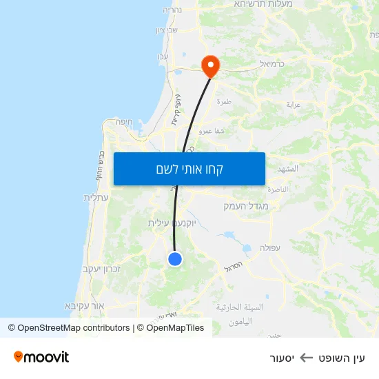 מפת עין השופט ליסעור