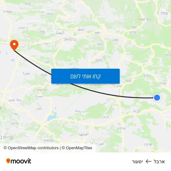 מפת ארבל ליסעור