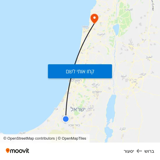מפת ברוש ליסעור