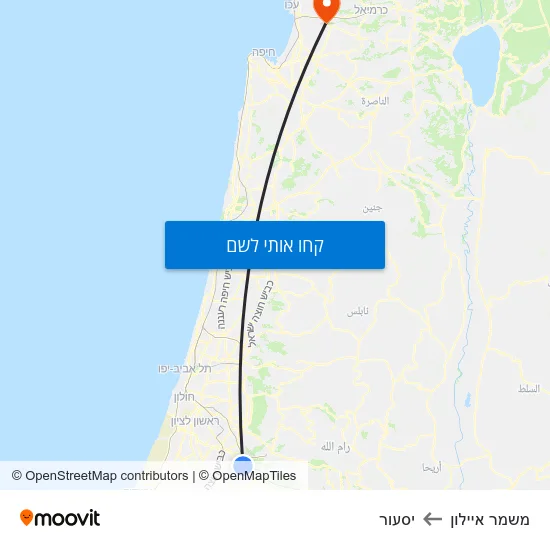 מפת משמר איילון ליסעור