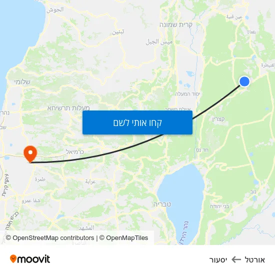 מפת אורטל ליסעור