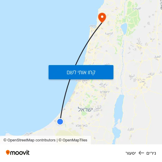 מפת נירים ליסעור