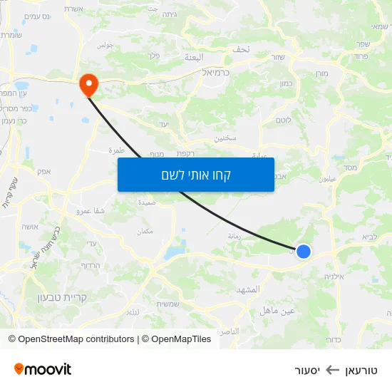 מפת טורעאן ליסעור