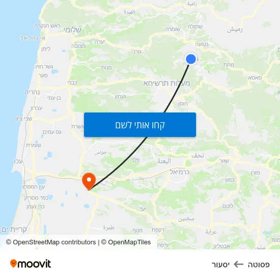 מפת פסוטה ליסעור