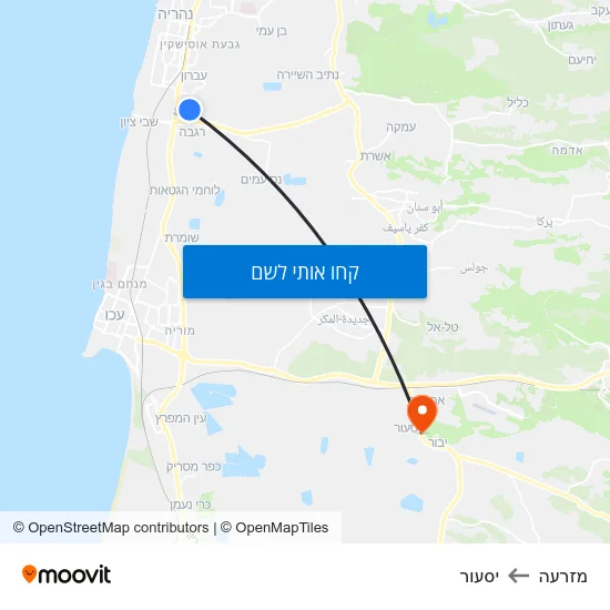 מפת מזרעה ליסעור
