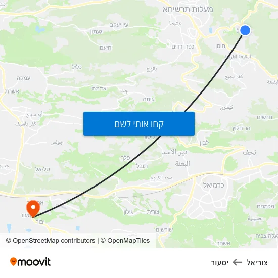 מפת צוריאל ליסעור