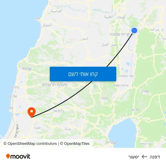 מפת דפנה ליסעור