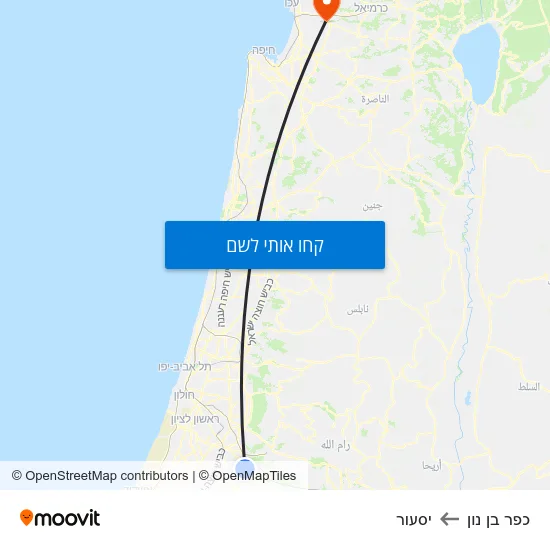 מפת כפר בן נון ליסעור