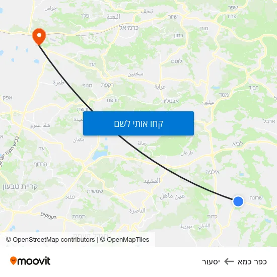 מפת כפר כמא ליסעור