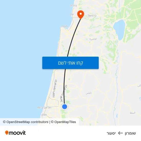 מפת שומרון ליסעור