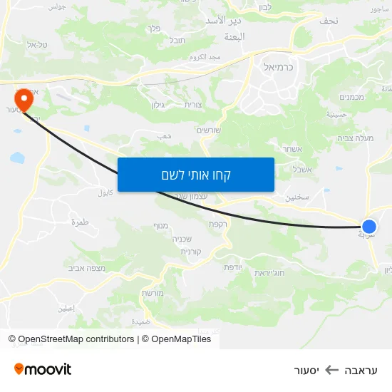 מפת עראבה ליסעור