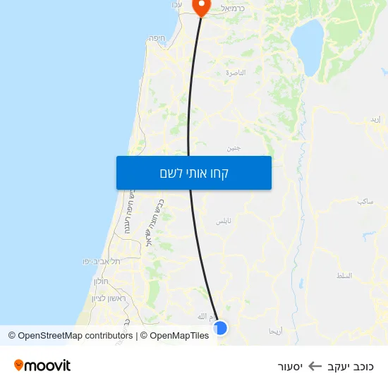 מפת כוכב יעקב ליסעור