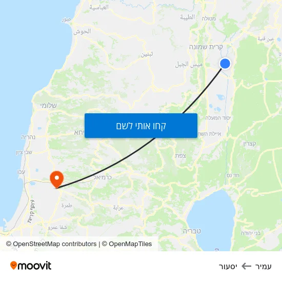 מפת עמיר ליסעור