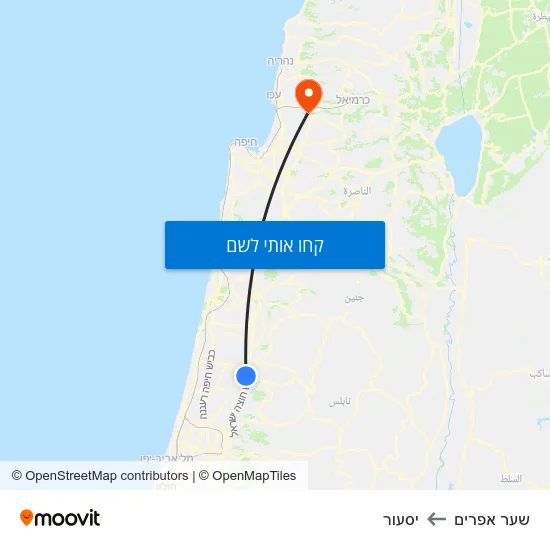 מפת שער אפרים ליסעור