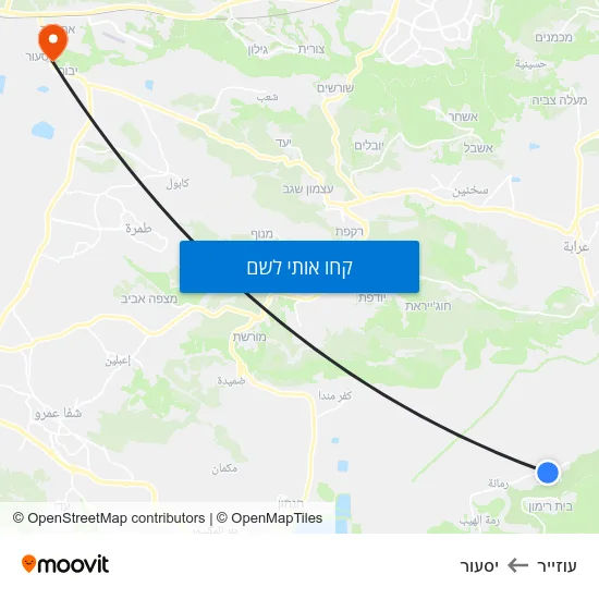 מפת עוזייר ליסעור