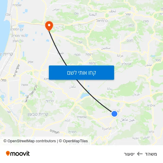 מפת משהד ליסעור