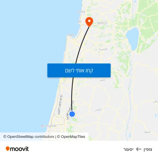 מפת צופין ליסעור