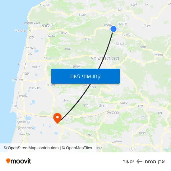 מפת אבן מנחם ליסעור
