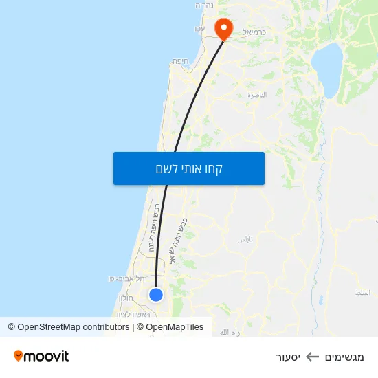 מפת מגשימים ליסעור