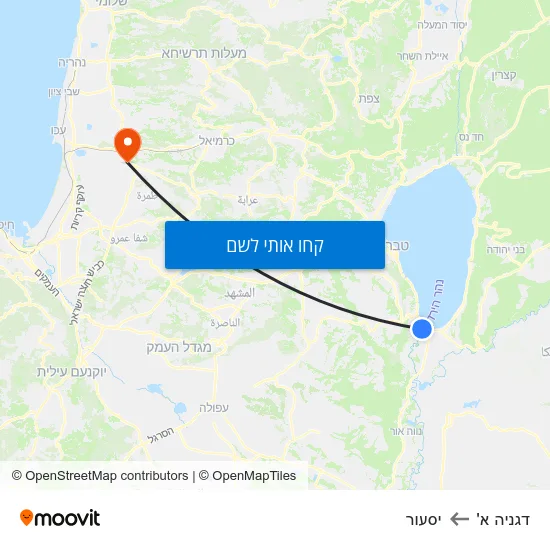 מפת דגניה א' ליסעור