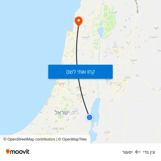מפת עין גדי ליסעור