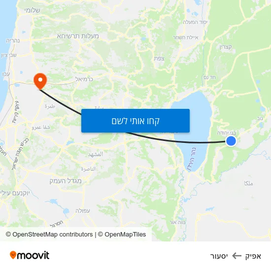 מפת אפיק ליסעור