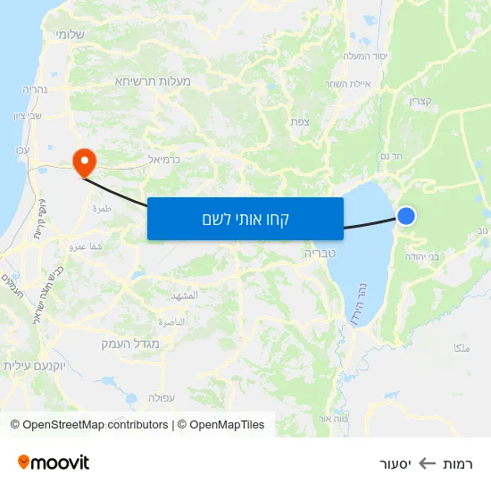 מפת רמות ליסעור