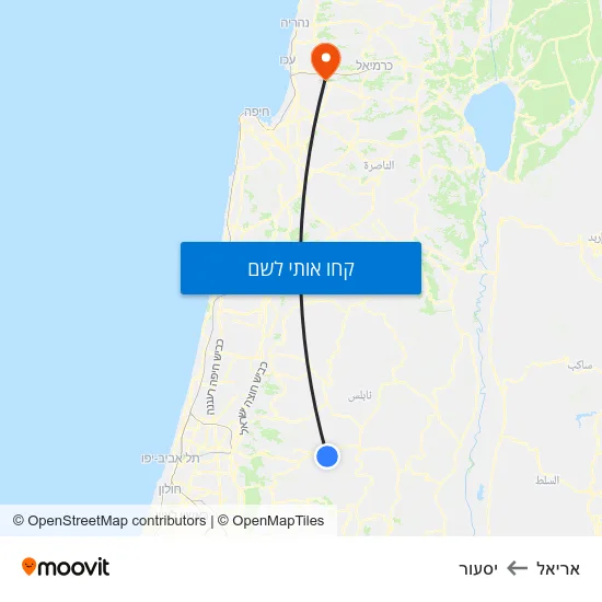 מפת אריאל ליסעור