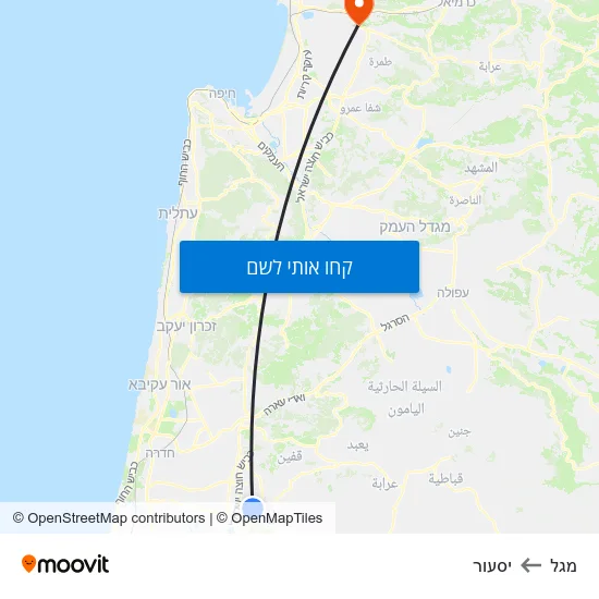 מפת מגל ליסעור