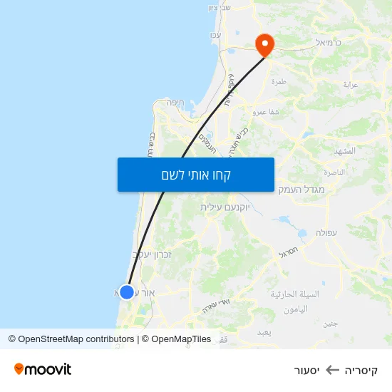 מפת קיסריה ליסעור