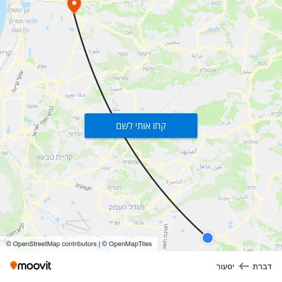 מפת דברת ליסעור