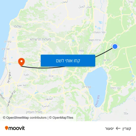 מפת קצרין ליסעור