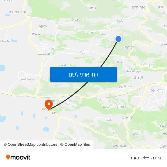 מפת גיתה ליסעור