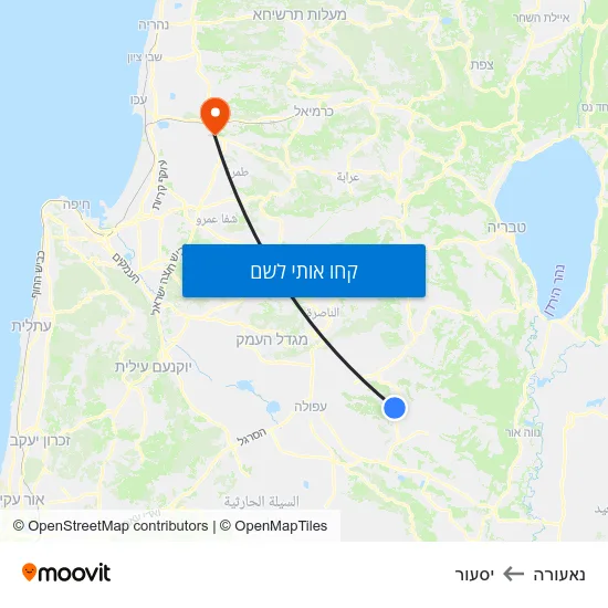 מפת נאעורה ליסעור
