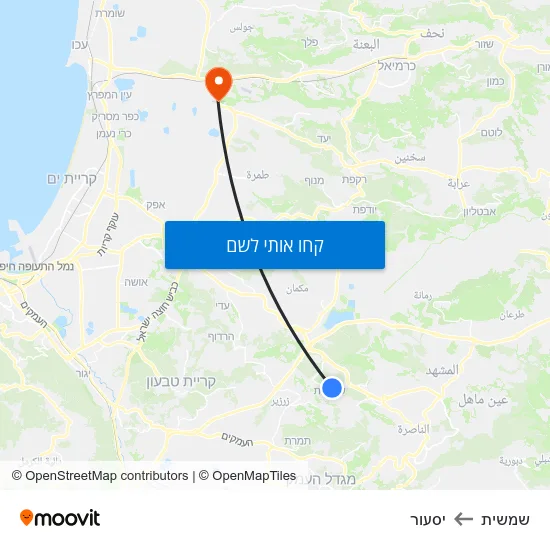 מפת שמשית ליסעור