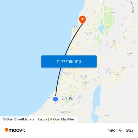 מפת גבים ליסעור