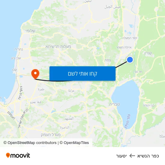 מפת כפר הנשיא ליסעור