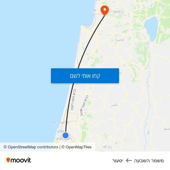 מפת משמר השבעה ליסעור