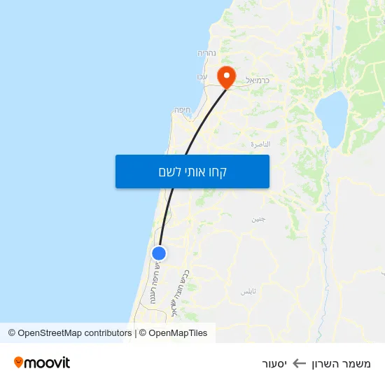 מפת משמר השרון ליסעור