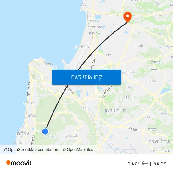 מפת ניר עציון ליסעור