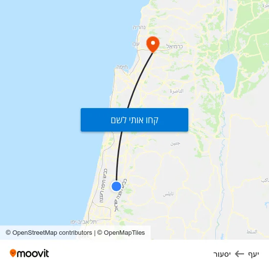 מפת יעף ליסעור